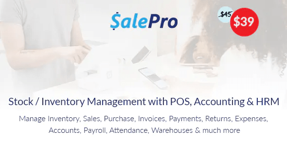 SalePro Inventory Management System with POS HRM Accounting