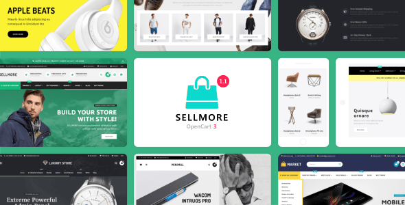 SELLMORE Highly Customizable Multi Purpose Opencart 3 Theme