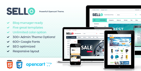 Sello Premium OpenCart Template