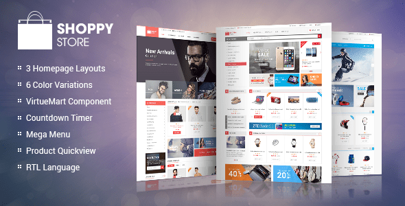 ShoppyStore Responsive VirtueMart 3 Template