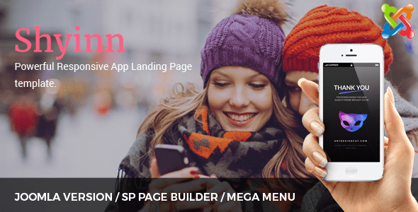 Shyinn Responsive App Landing Joomla Theme