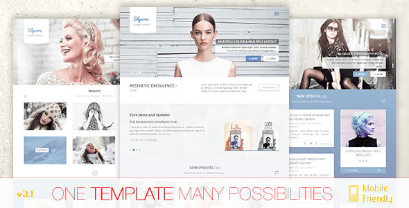 Slycore v3.1 Responsive Flatstrap Blogger Template