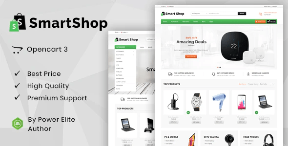 Smart Shop Multipurpose OpenCart 3 2 Theme