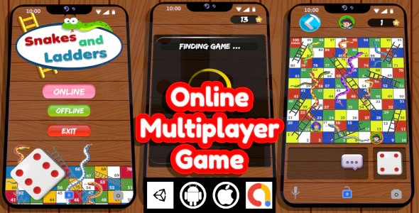 Snake And Ladders Online Unity Multiplayer Game For Android and iOS