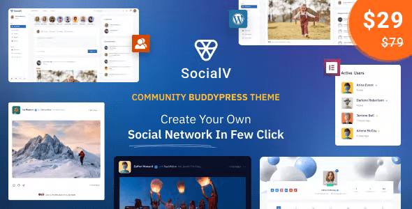 SocialV Social Network and Community BuddyPress Theme