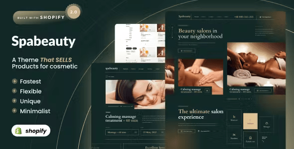 Spa Beauty Therapy Wellness Shopify 2.0 Theme