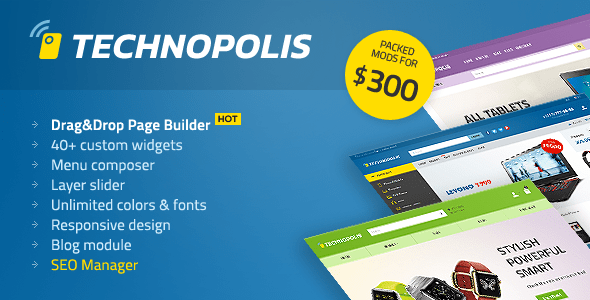 Technopolis Shop Electronics Store OpenCart Theme