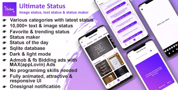 Ultimate StatusAdmob and ApplovinMAX ads