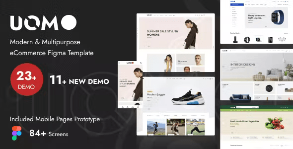 Uomo Modern Multipurpose eCommerce Figma Template