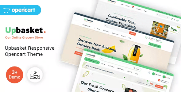 Upbasket Multipurpose Grocery Supermarket OpenCart Theme