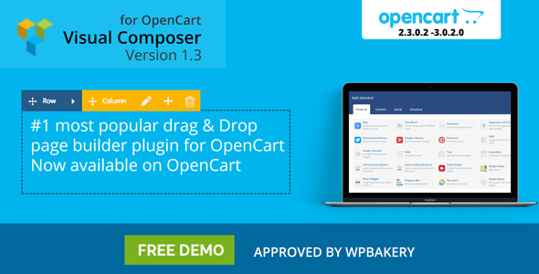 Visual Composer for OpenCart