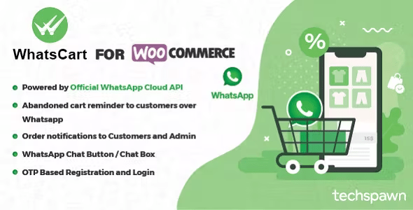 WhatsCart Whatsapp Abandoned Cart Recovery Order Notifications Chat Box OTP for WooCommerce