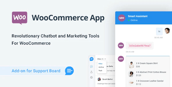 WooCommerce Chat Bot Marketing App for Support Board