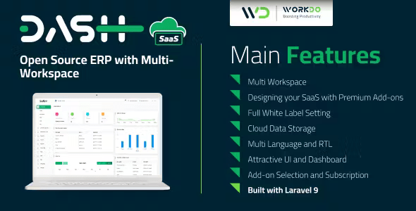 WorkDo Dash SaaS Open Source ERP with Multi Workspace