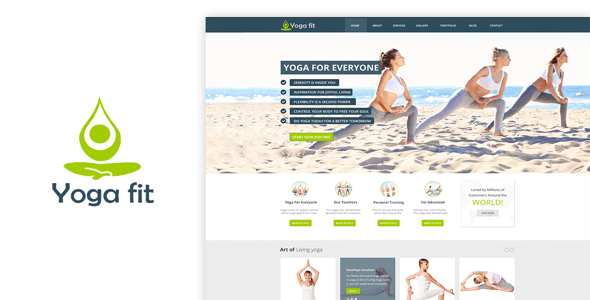 YogaFit Joomla Theme Joomla Template 1