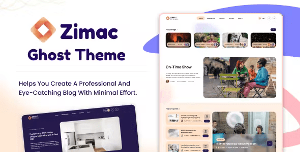 Zimac Personal Ghost Theme for Bloggers