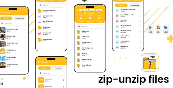 Zip File Reader Zip and Unzip Tool RAR Reader Unarchive Zip File opener for Android